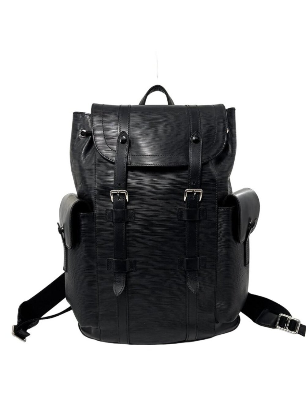 Louis Vuitton Super Christopher PM Epi Leather Backpack Black